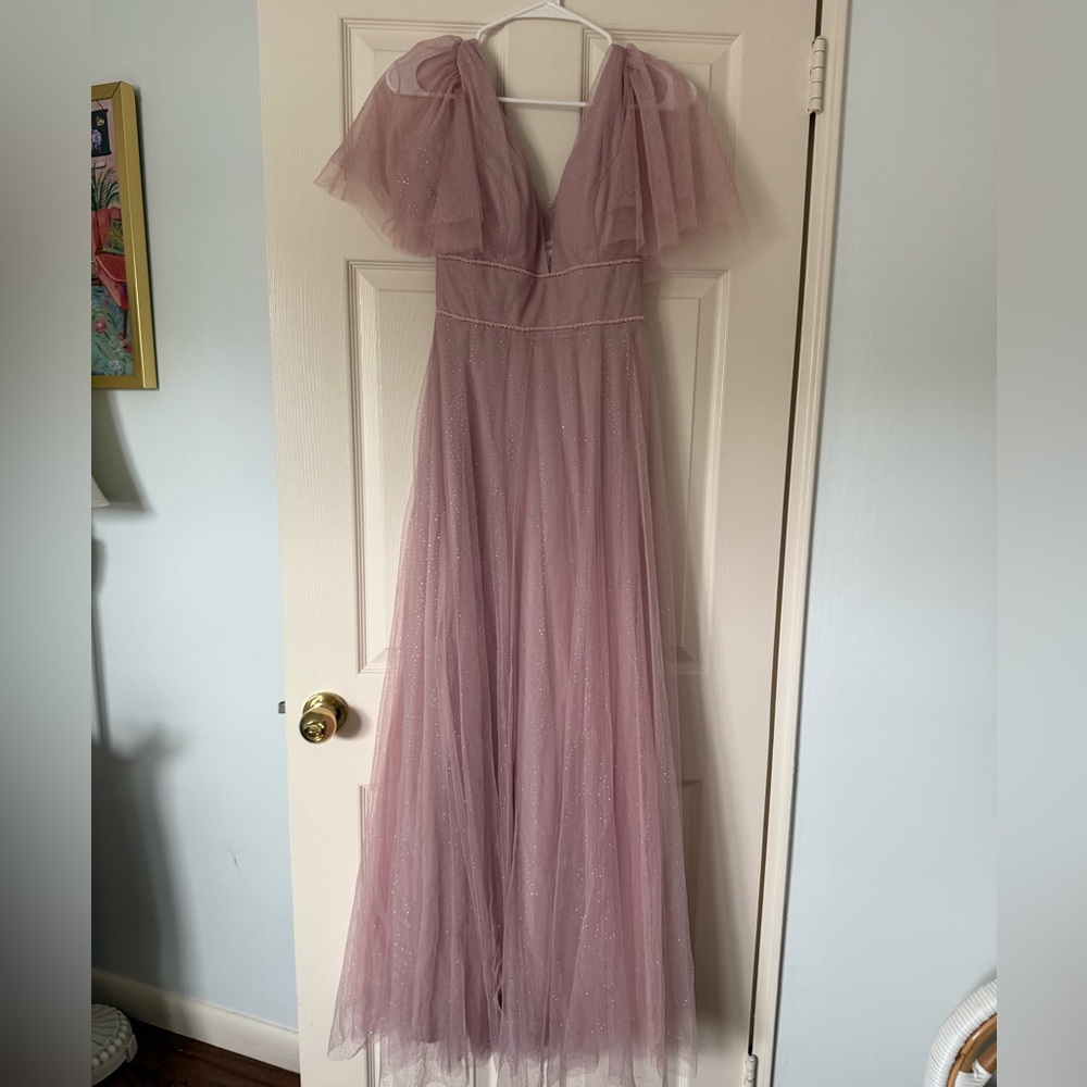 Elegant Pink Evening Gown